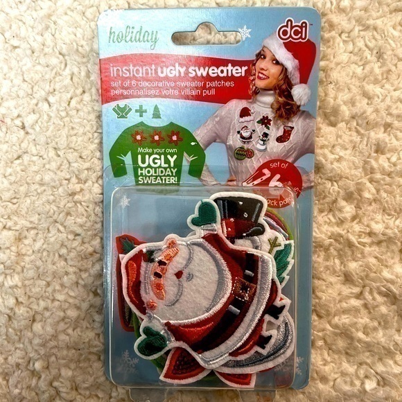 DCI "Instant Ugly Sweater" Decorative Embroidered Patches - Picture 1 of 5